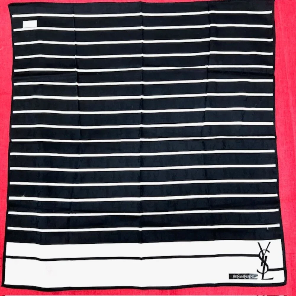 BUNDLE 4: YSL-JIM THOMPSON-CALVIN K-KAWAURA Scarf/Handker Cotton/Silk 23